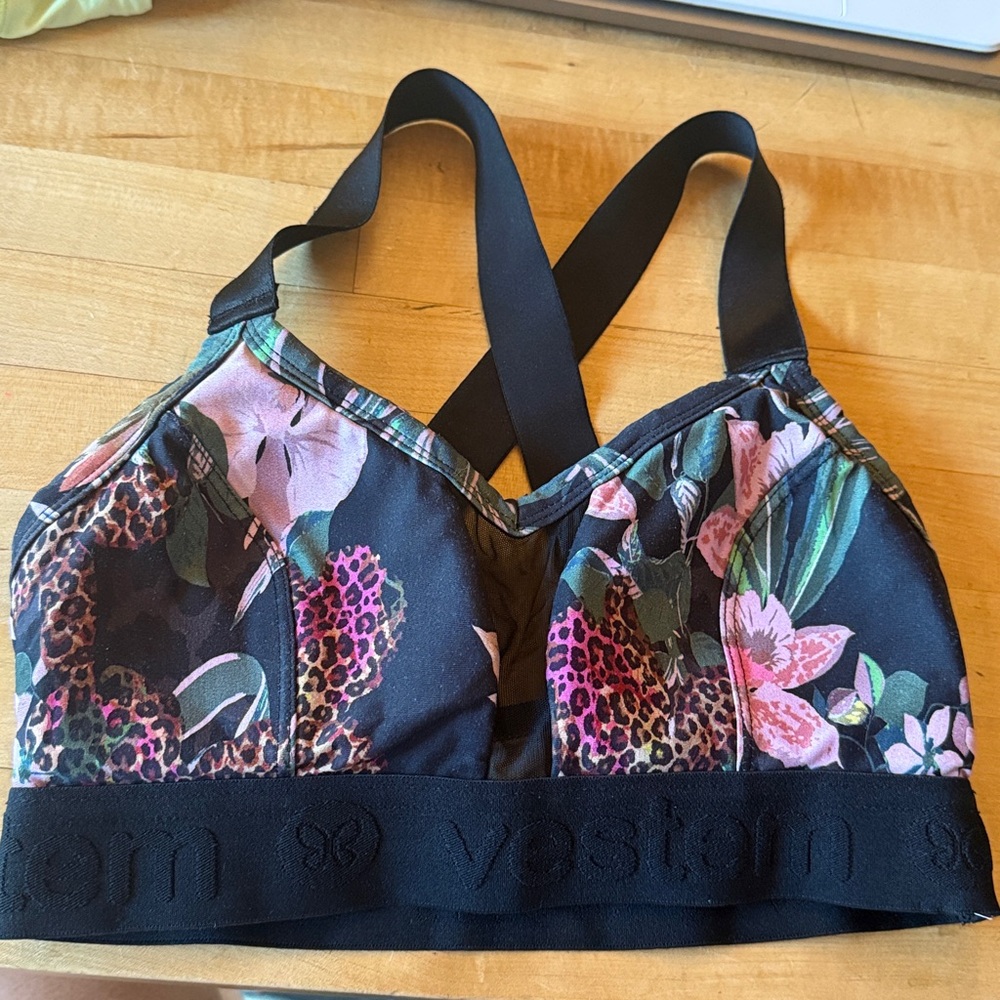 Vesteem Vibrant Floral Sports Bra Sz sm/med